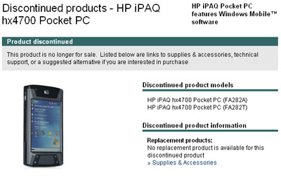 HP    iPAQ hx4700