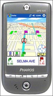 Pharos Traveler GPS 525      HTC Galaxy