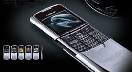 Nokia 8800 Aston Martin Edition:      $1400