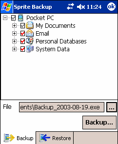 Sprite Backup 5.1        WM5.0