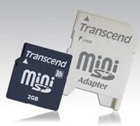 Скоростные 2 Гб miniSD карты от Transcend