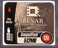 512  Compact Flash  Lexar Media