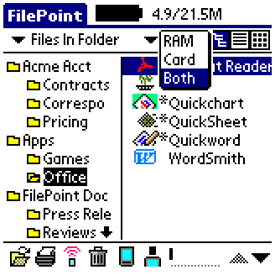 FilePoint Pro     Palm