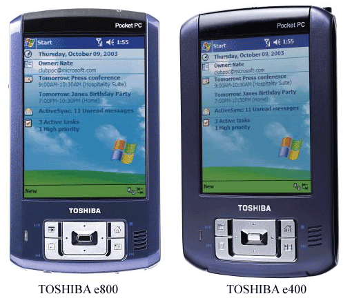 Toshiba e400  e800:  
